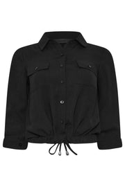 Olive Green Drawcord Shirt